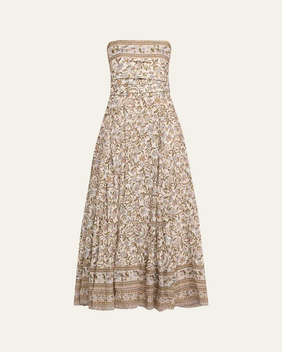 Lana Floral Strapless Maxi Dress